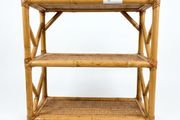 Vintage Rattan Shelf Unit