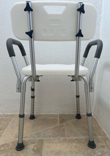 Shower Chair with Backrest and Armrests