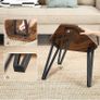 MASSIVE SALE Nesting Coffee Table, Set of 3 End Tables for Living Room, Stacking Side Tables, Sturdy and Easy Assembly, Steel Frame, Industrial Style, Rustic Brown and Black Image 2
