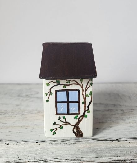 Handcrafted tiny wooden house!