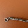 Vintage Sphere Bead Links Silver necklace 925 Image 6