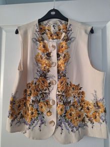 River island floral waistcoat