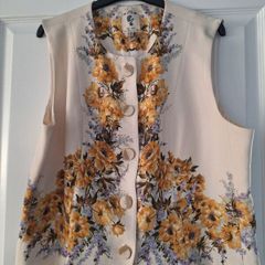 River island floral waistcoat