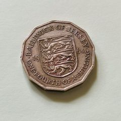 1964 Elizabeth II UK Bailiwick of Jersey One Fourth of a Shilling