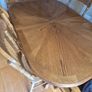 Beautiful solid mahogany extendable dining table and 6 chairs Image 5