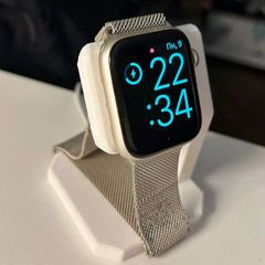 Apple Watch Charging Stand - "Luna-Dock" Minimalist Bedside Cradle - Fits Apple Watch Ultra, Series 10, 9, 8, SE - Nightstand Mode Dock