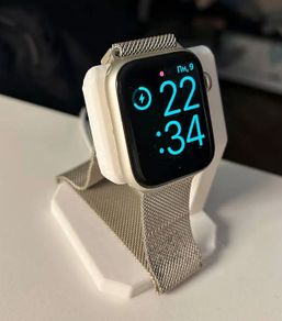 Apple Watch Charging Stand - "Luna-Dock" Minimalist Bedside Cradle - Fits Apple Watch Ultra, Series 10, 9, 8, SE - Nightstand Mode Dock