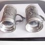 Vintage Pair of Reid Zinn Germany Pewter Stein Image 5