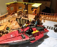 Action Force GI JOE Coastal supply post diorama
