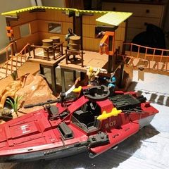 Action Force GI JOE Coastal supply post diorama