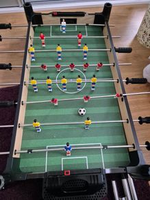 Football and air hockey table