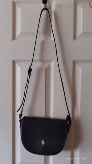 U.S. Polo Assn. Crossbody Bag  Elegant Black  Excellent Condition