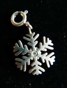 Thomas Sabo Real Diamond  Snowflake  Charm 925 Sterling Silver 2,1g