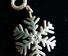 Thomas Sabo Real Diamond  Snowflake  Charm 925 Sterling Silver 2,1g