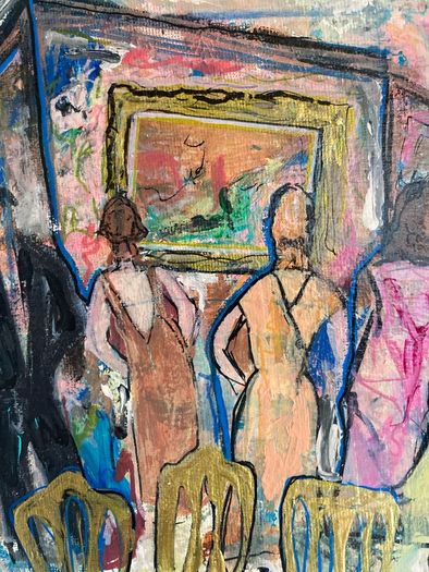 Framed Original Figurative Painting Contemporary Art Painting Irish Art Gift
