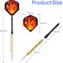 FREE SHIPPING | 18 Pack Steel Tip Darts, Premium Aluminum Shafts Professional Metal Darts Set, Darts Set for Beginner or Professional with 6 Style PET Flights and Dart Sharpener Image 5
