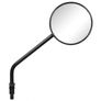 Black Round Adjustable Motorcycle Mirror - Pair Image 4