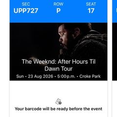 The weekend tickets