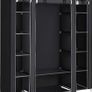 Portable Wardrobe, Foldable Closet, Clothes Storage Organiser with Hanging Rail, Shelves, Fabric Cover, for Bedroom, Cloakroom Image 6