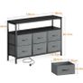 Chest of Drawers Bedroom with 6 Drawers, Fabric Storage Drawers with 2 USB and 2 Sockets Image 4