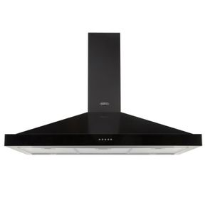Black cooker hood