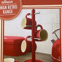 mug tree and towel set retro
