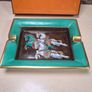 Vintage Hermes Paris Porcelain Cigar Ashtray Cheval D Orient Horses Made In France Image 2