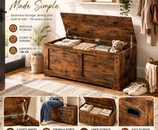Storage Bench with Lift-Up Lid Storage Box
