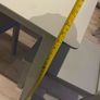 Grey kitchen dining table, bench and two chairs set Image 8
