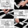 Rugs Living Room 160x230cm- Fluffy Shaggy Area Rugs for Bedroom - Large Anti Slip Carpet - Washable Modern Floor Carpets Image 3