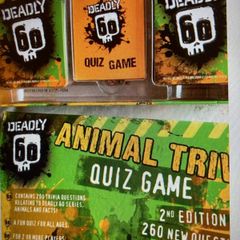 Rare Animal Trivia Card Quiz Game (Deadly 60)