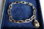 Vintage Sterling Silver 925 hallmarked Bracelet with LADYBIRD charm length 8" - 19,9g