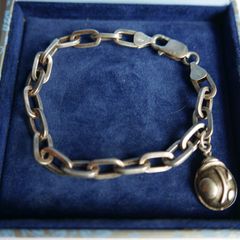 Vintage Sterling Silver 925 hallmarked Bracelet with LADYBIRD charm length 8" - 19,9g