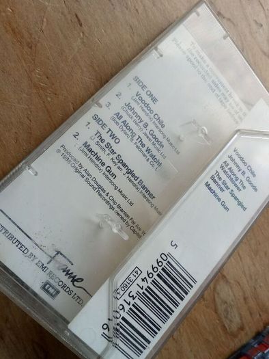 Jimi Hendrix "Johnny B. Goode Cassette Tape
