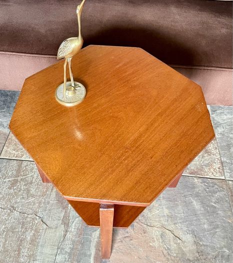 Unique 1950s Mid Century Solid Teak Side Occasional or Small Coffee table