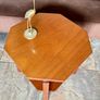 Unique 1950s Mid Century Solid Teak Side Occasional or Small Coffee table Image 5