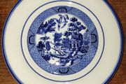 Vintage Arklow saucer blue rim Blue Willow pattern