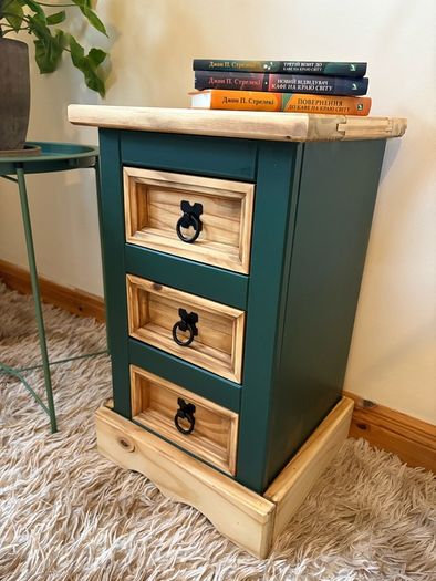 Handmade Upcycled Green Furniture Set