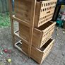 Walnut Bathroom Laundry Stand Image 4