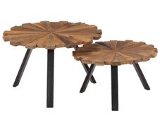Coffee Tables 2 pcs Solid Reclaimed Wood