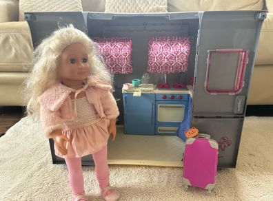 Our Generation Campervan with doll and accessories