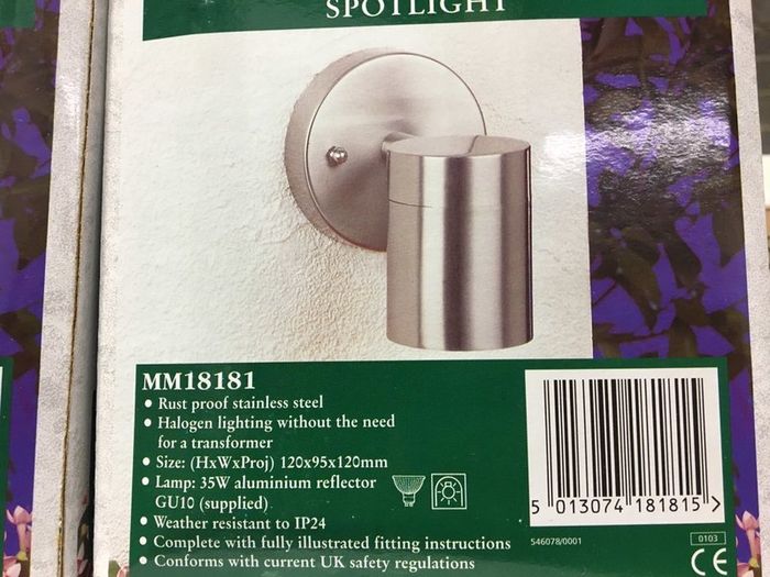 Stainless Steel GU10 Outdoor Spotlight