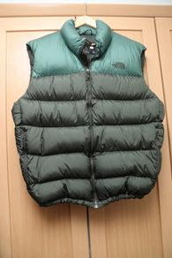 North Face Down Filled Vest - Green - XXL