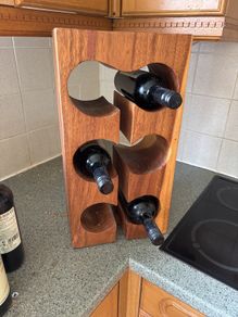 Solid Wooden 6 Bottle Wine Rack