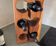 Solid Wooden 6 Bottle Wine Rack