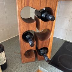 Solid Wooden 6 Bottle Wine Rack
