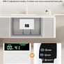 Mini Instant Water Heater Instant Electric Water Heater 3000W Constant Temperature Electric Tankless Water Heater with Remote Control Digital Display for Home Kitchen Bathroom Indoor 220V (White) Image 4