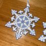 Wedgwood Christmas Tree Blue Snowflake Ornament Image 5