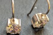 Designer silver earrings