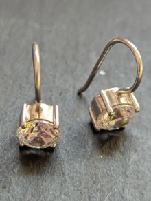 Designer silver earrings
